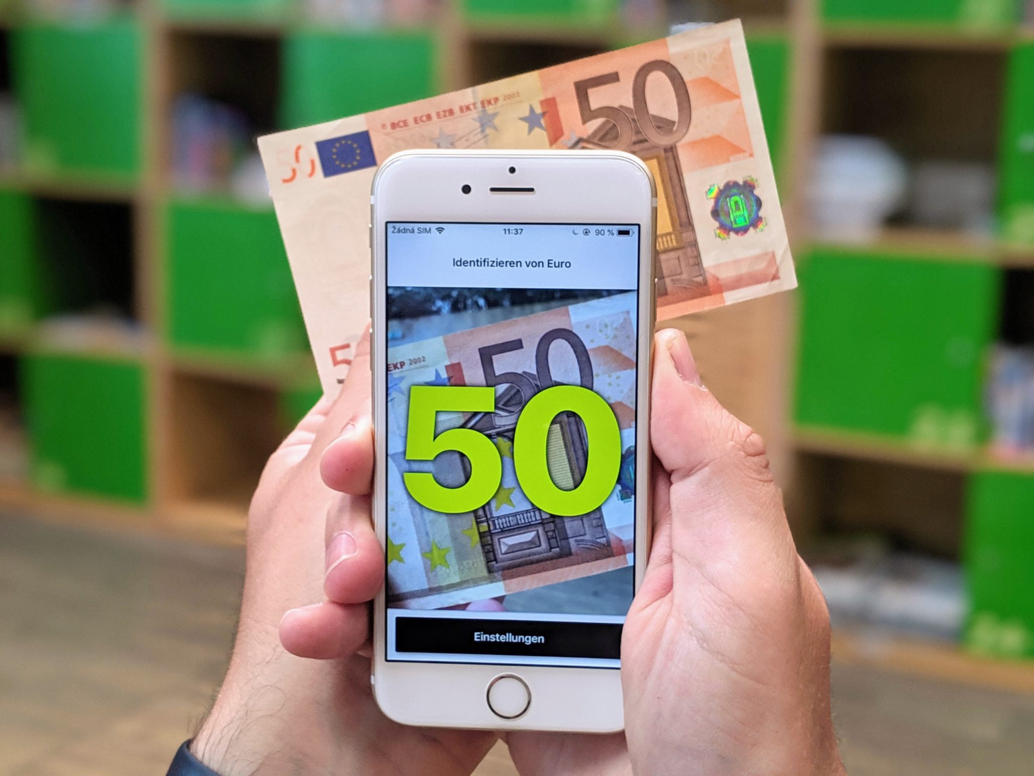 Cash Reader eine mobile App zum Lesen von Geld für Blinde | Demonstrationen